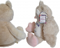 Preview: Plüschtier Einhorn, Eule, Hund, Hase, Schneemann oder Bär (40cm) mit Motiv/Name & Datum