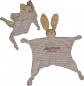 Preview: Schmusetuch,Schnuffeltuch Hase mit Name & Datum/Text bestickt