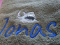 Preview: BiO - Duschtuch 70x140 mit Namen/ Motiv bestickt