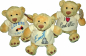 Preview: Teddy "Pummelchen" klein/ 26cm mit Minimotiv/Name & Datum bestickt