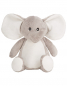 Preview: Plüschtier (25cm) Einhorn, Löwe, Bär, Eule, Elefant, Hase oder Pinguin  mit Sternzeichen/Motiv/Name bedruckt