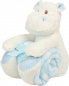 Preview: Hippo oder Hase inkl. Babydecke mit Name & Datum bestickt