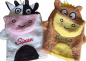 Preview: Hand-Waschlappen Tier 16x21cm mit Namen bestickt