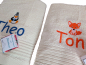 Preview: CLASSIC Handtuch 50x100 mit Namen/ Motiv bestickt