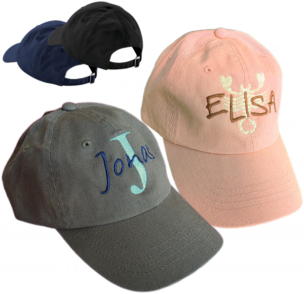 Low Profile Dad CAP ab 12J (ERW) mit Emblem / Namen bestickt