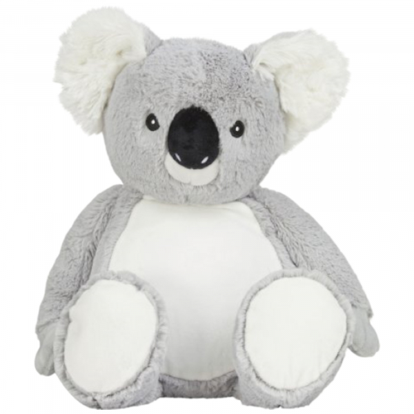 Plüsch Eule Koala Einhorn Pinguin oder Hase (40cm) mit Motiv/Name & Datum