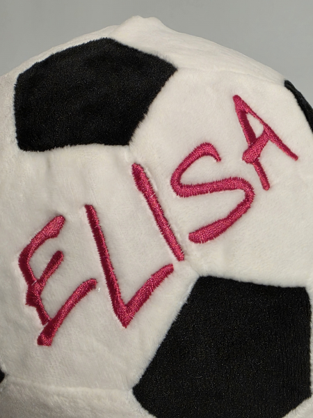 Plüsch Fußball (20cm) mit Name/Datum bestickt