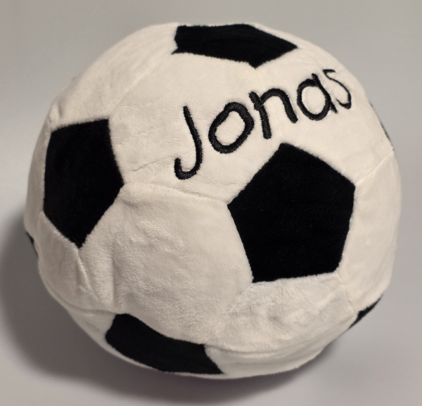 Plüsch Fußball (20cm) mit Name/Datum bestickt