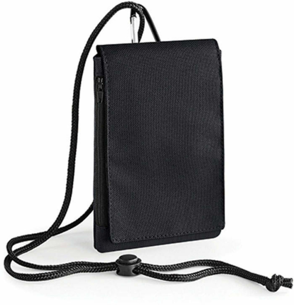 Smartphone-Tasche mit Karabiner & Motiv, Namen oder Monogramm bestickt