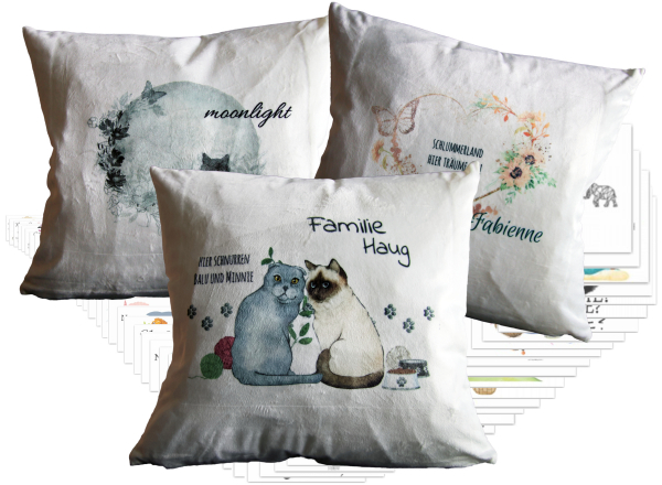 Kuschelkissen mit Sternzeichen/Motiv/Namen/Spruch bedruckt