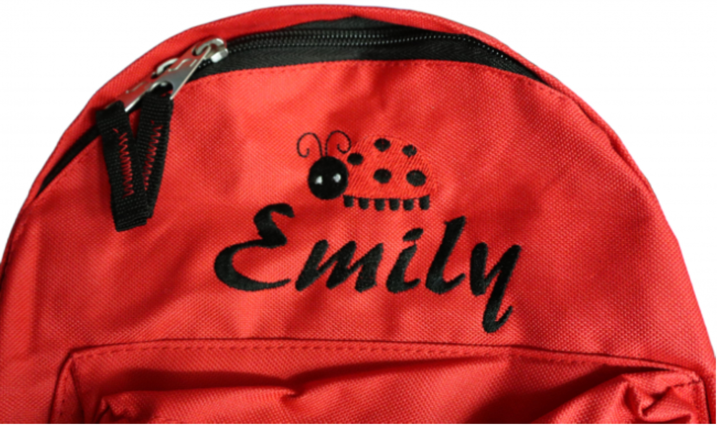 Kinder-Rucksack mit Namen / Motiv bestickt