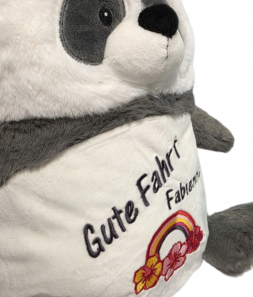 Plüsch Panda oder Braunbär (35cm) mit Motiv/Name & Datum