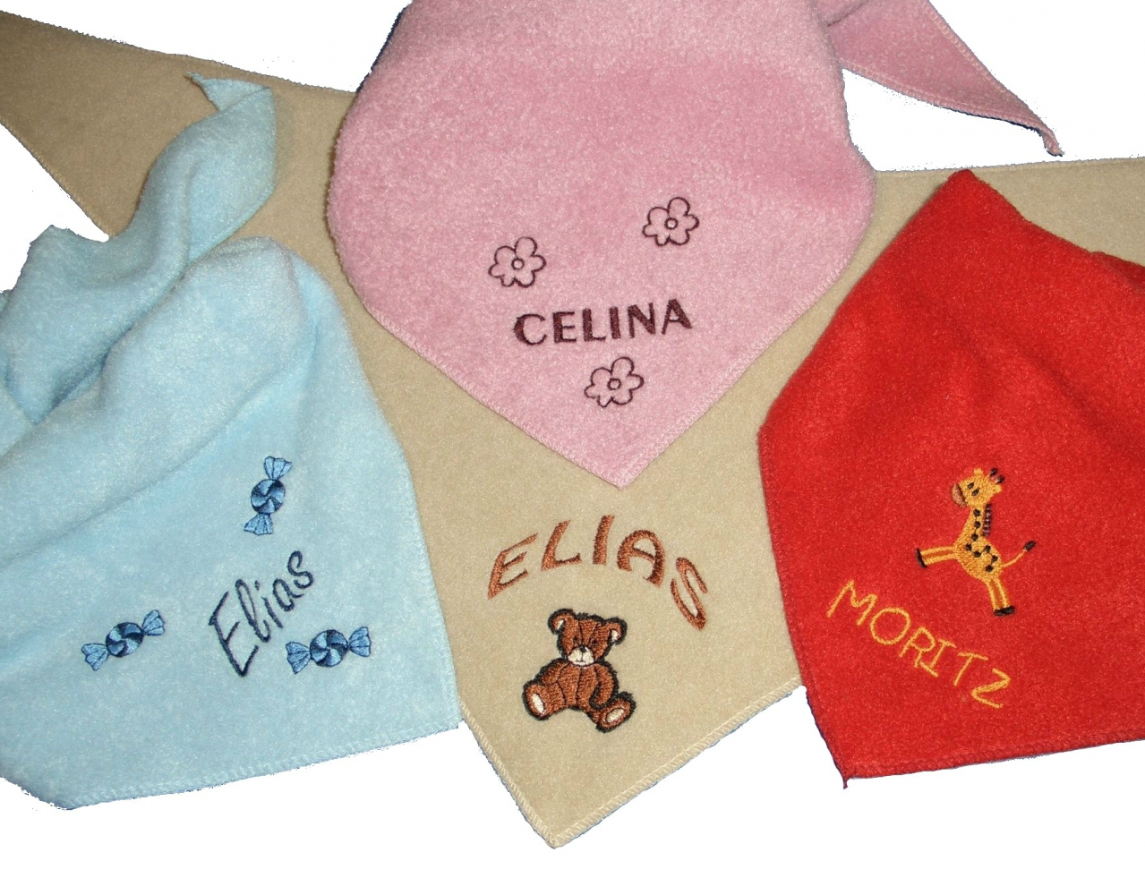 FLEECE Halstuch (Schal) mit Motiv / Namen
