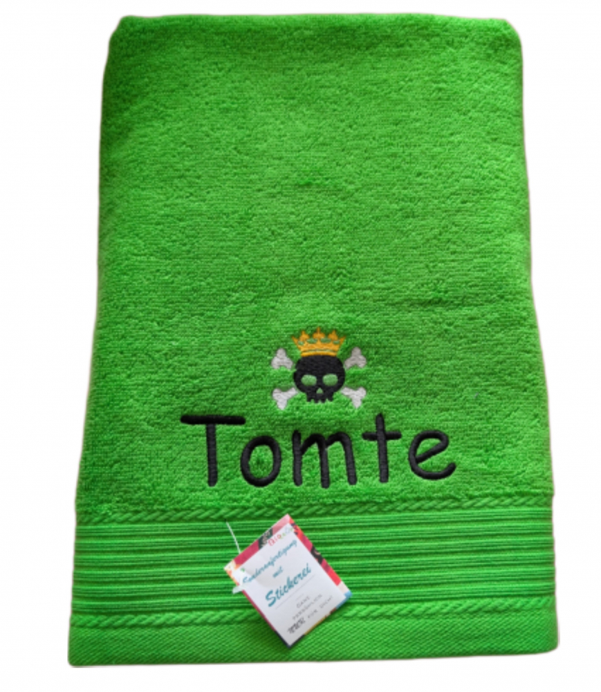 CLASSIC Duschtuch 70x140 mit Namen/ Motiv bestickt