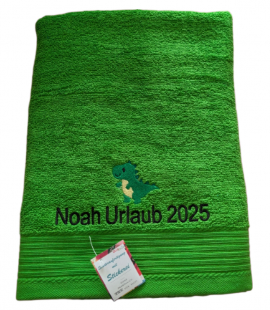 CLASSIC Duschtuch 70x140 mit Namen/ Motiv bestickt