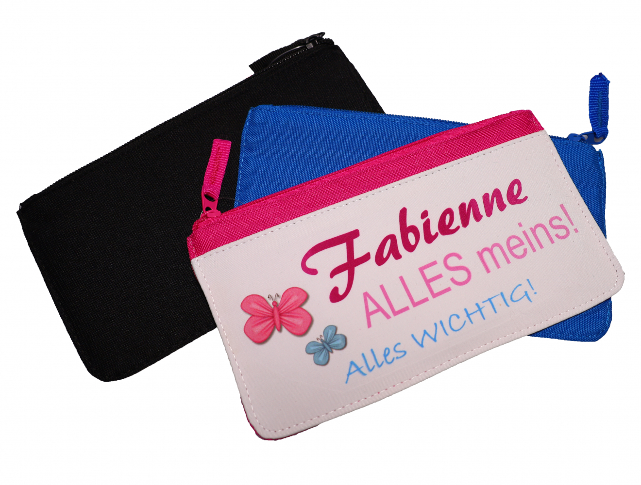 Schlampermäppchen, Kosmetik-Tasche 21x12cm mit Sternzeichen/Motiv/Namen/Text bedruckt