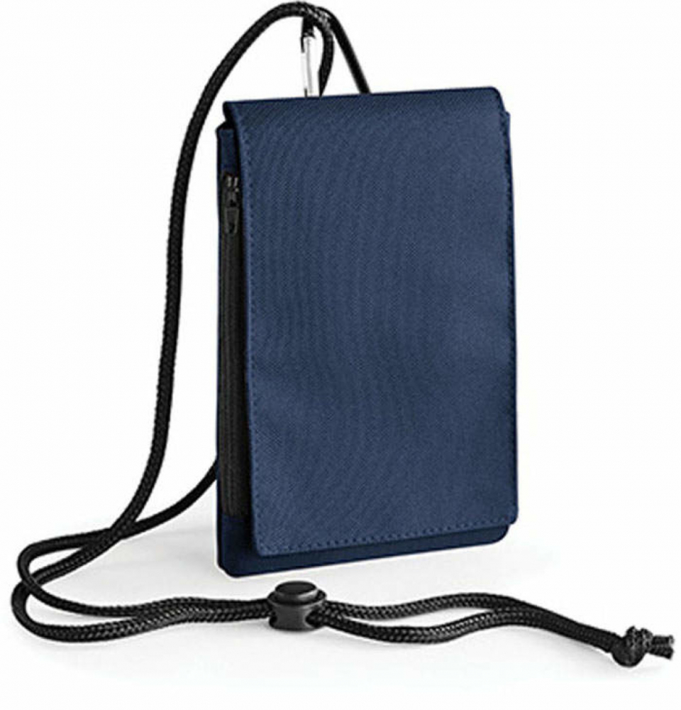 Smartphone-Tasche mit Karabiner & Motiv, Namen oder Monogramm bestickt