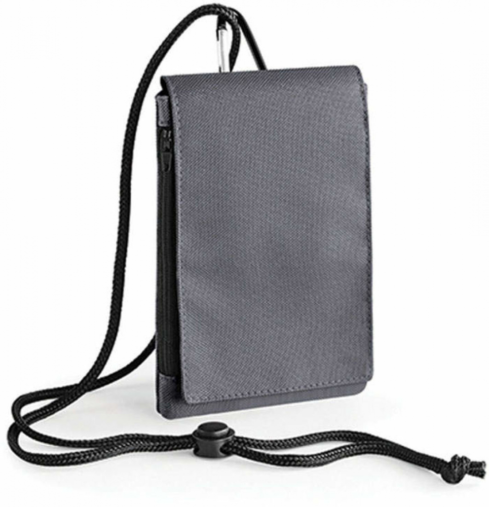 Smartphone-Tasche mit Karabiner & Motiv, Namen oder Monogramm bestickt