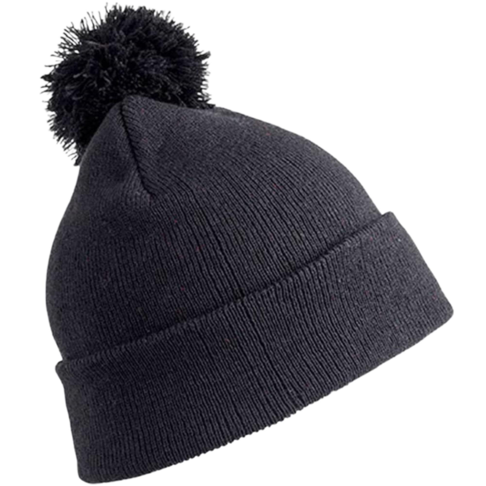 Kinder-Bommel-Strickmütze mit Motiv / Namen bestickt