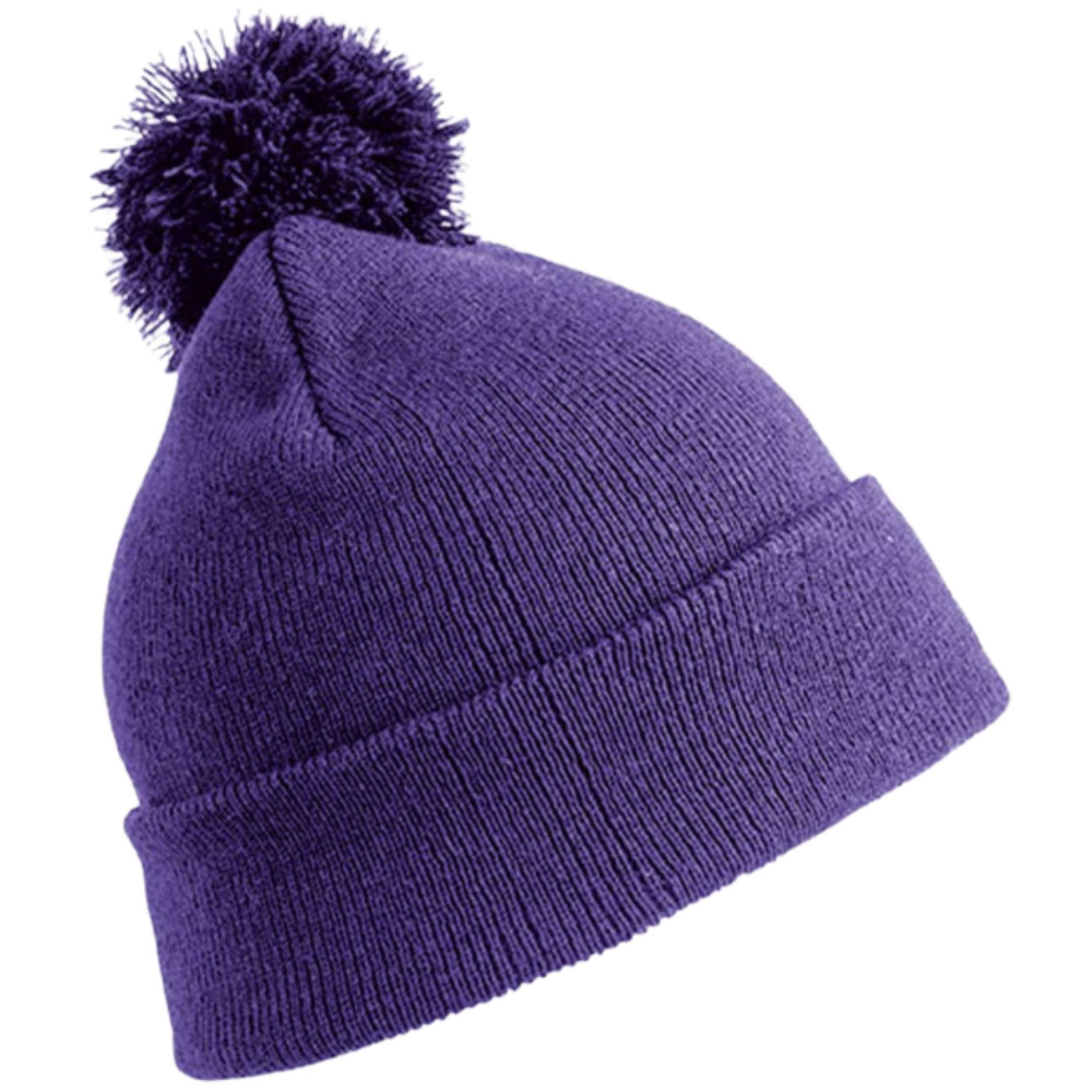 Kinder-Bommel-Strickmütze mit Motiv / Namen bestickt