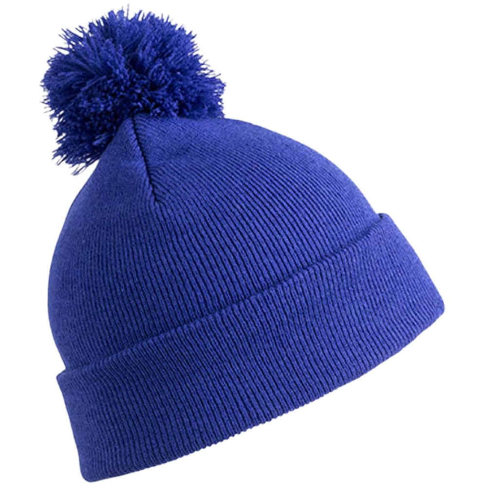 Kinder-Bommel-Strickmütze mit Motiv / Namen bestickt