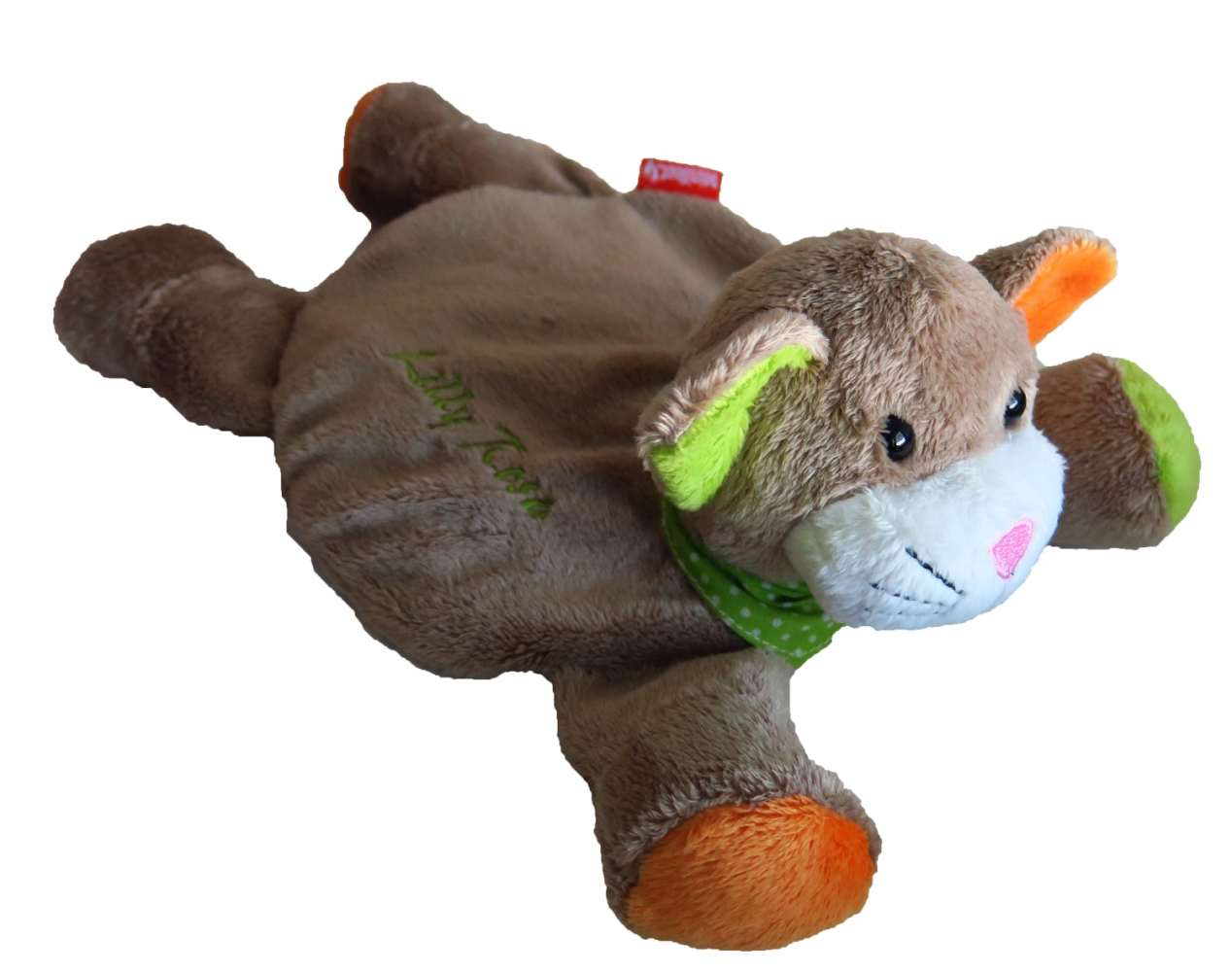 Wärmekissen Bär, Nilpferd oder Katze mit Namen bestickt
