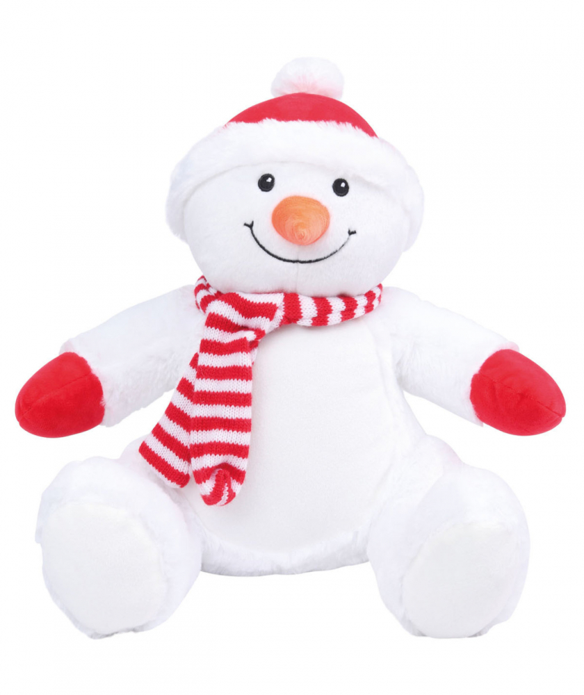 Plüschtier Einhorn, Eule, Hund, Hase, Schneemann oder Bär (40cm) mit Motiv/Name & Datum