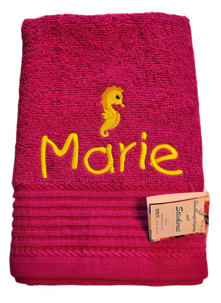 CLASSIC Handtuch 50x100 mit Namen/ Motiv bestickt