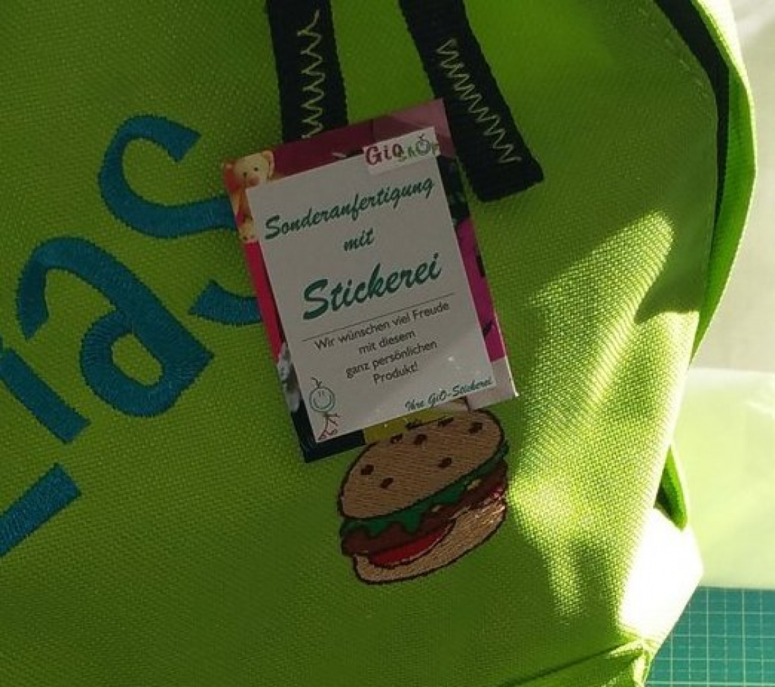 Kinder-Rucksack (groß) mit Namen / Motiv bestickt